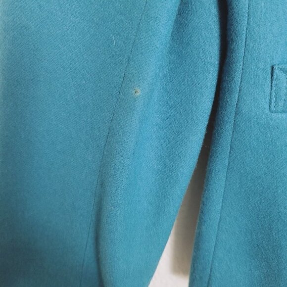 Vtg Pendleton Teal Suit Blazer Sz 10 Fall Winter Wool Single Breasted Wool Mark - Picture 10 of 10